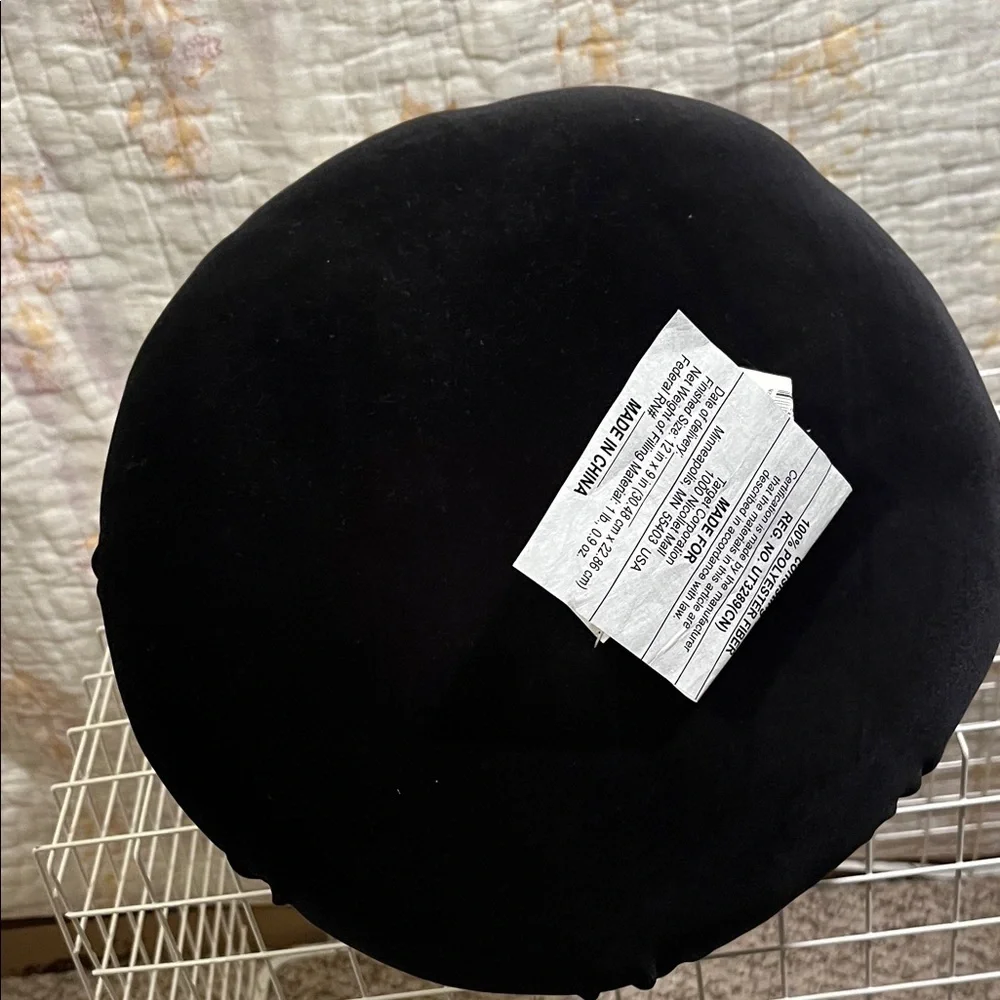 Threshold Black Velvet Pumpkin with Gold Stem